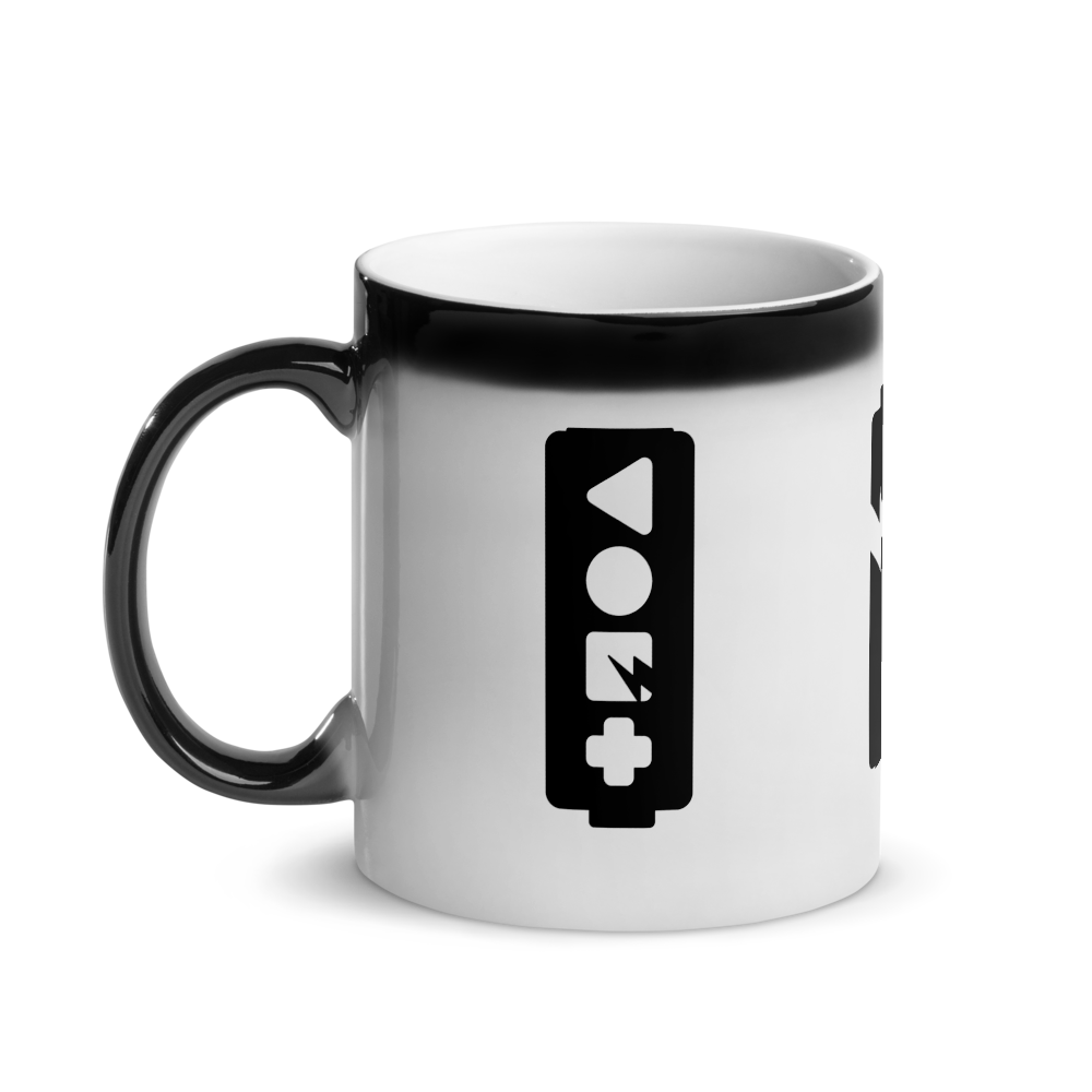 Revealing Battery Volt Logo Mug